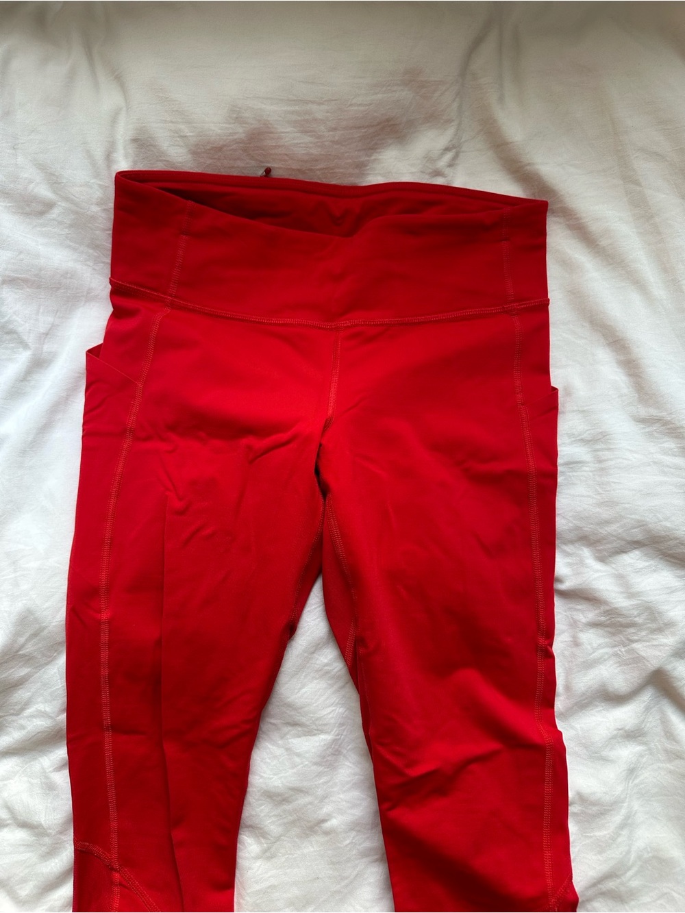 Lululemon Red cropped Active Leggings